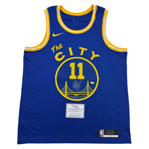 Autographed/Signed Klay Thompson Golden State Warriors Blue Basketball Jersey Fanatics COA