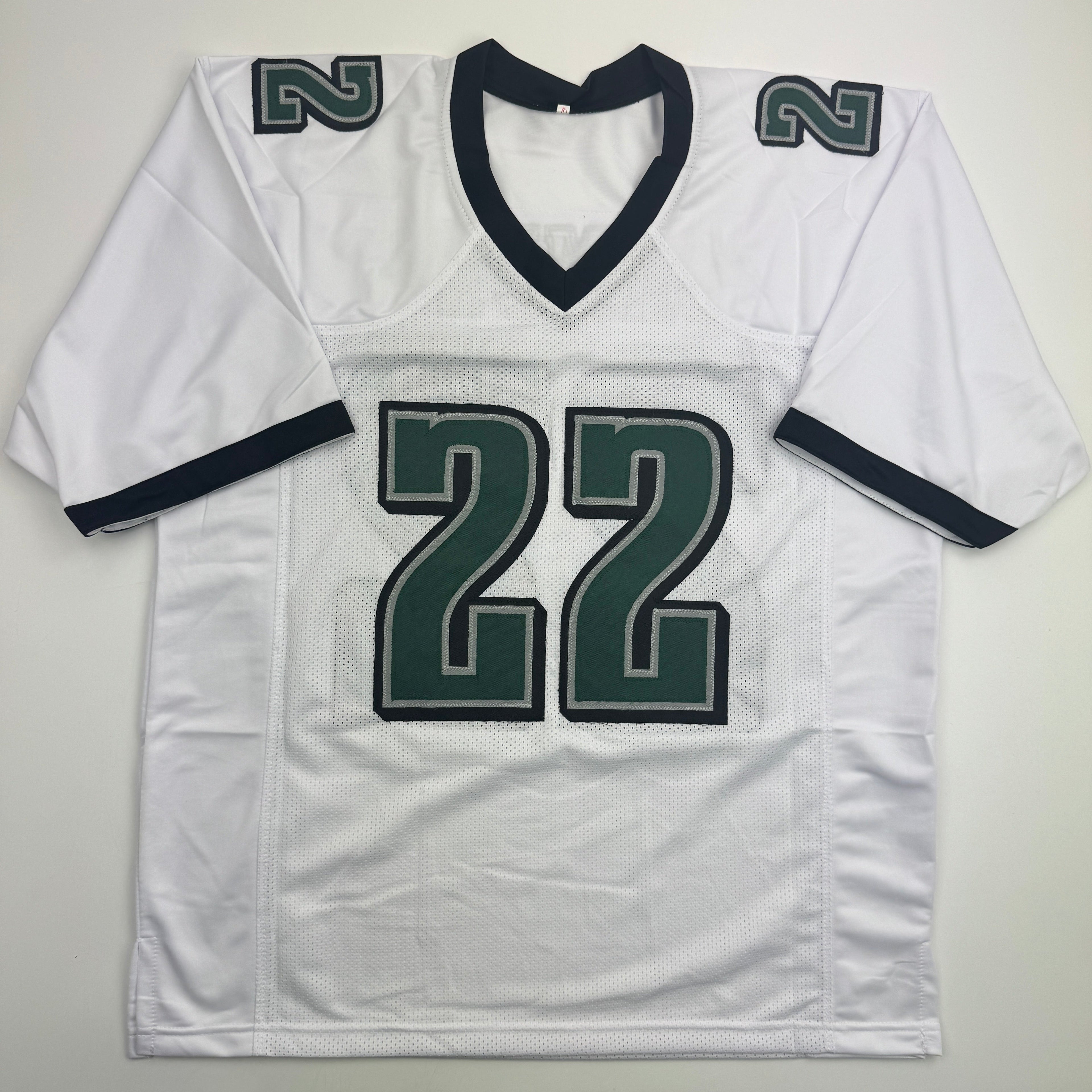 Autographed/Signed Asante Samuel Sr. Philadelphia White Football Jersey JSA COA