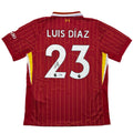 Autographed/Signed Luis Diaz Liverpool Red Soccer Jersey Beckett BAS COA