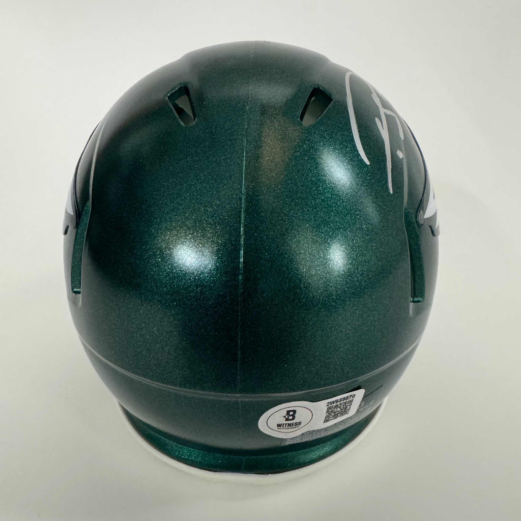 Autographed/Signed Darius Slay Jr. Philadelphia Eagles Mini Football Helmet Beckett BAS COA