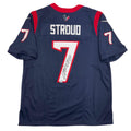 Autographed/Signed C.J CJ Stroud Houston Blue Nike Dri-Fit Limited Football Jersey Fanatics COA