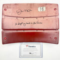 Autographed/Signed Joe Montana RARE Candlestick Park Seatback "I Left My Heart In San Francisco" Fanatics COA