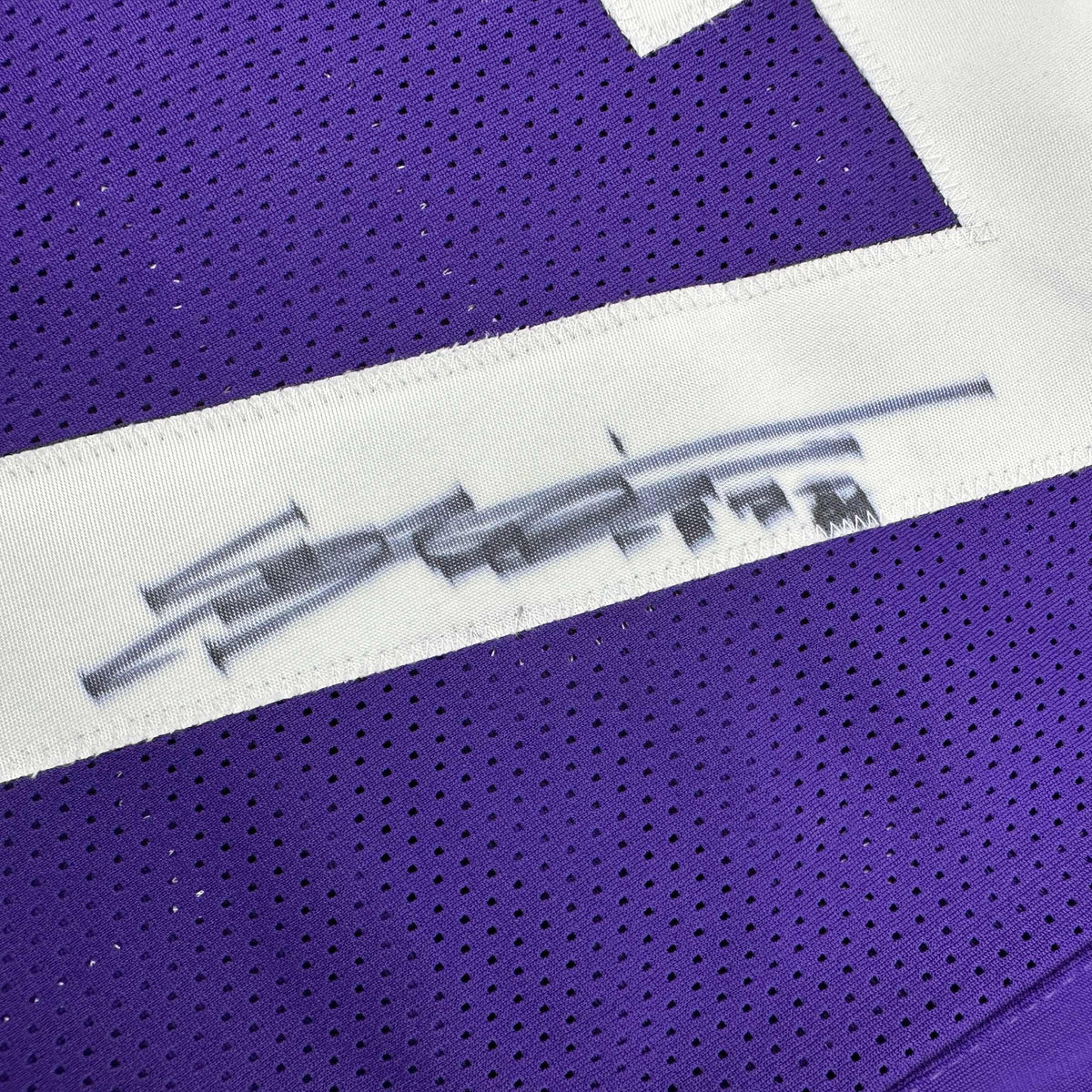 Autographed/Signed Everson Griffen Minnesota Purple Football Jersey JSA COA