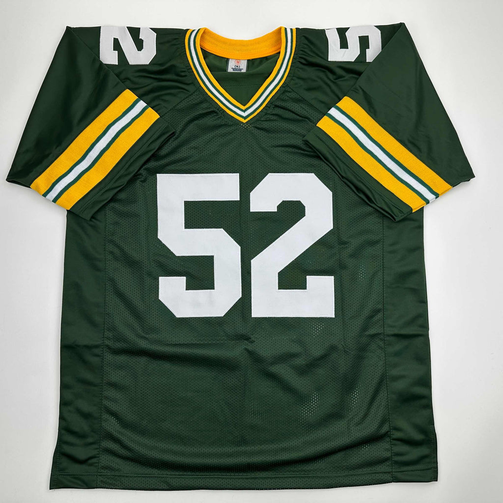 Autographed/Signed Frank Winters SB XXXI Champs Green Bay Green Football Jersey JSA COA