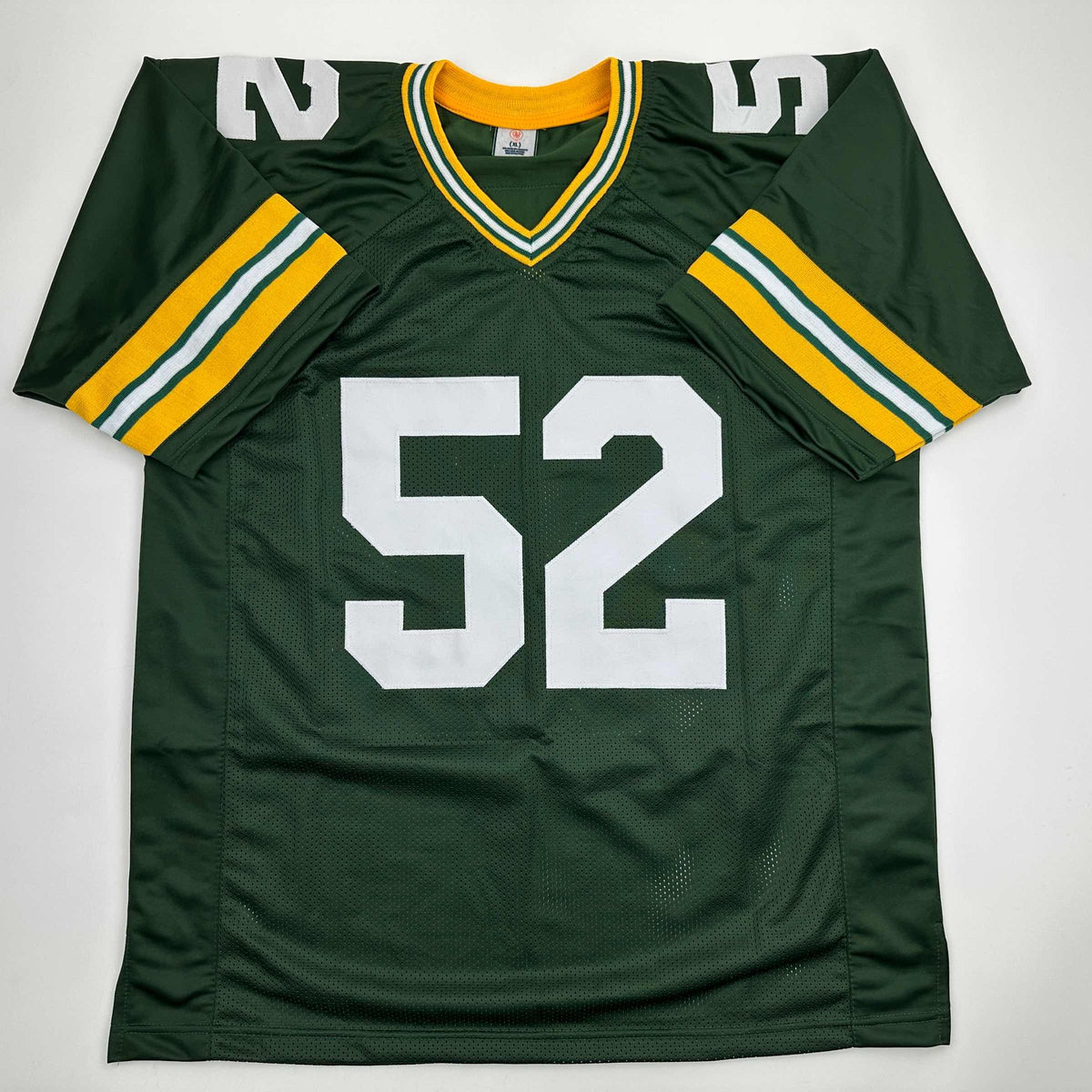Autographed/Signed Frank Winters SB XXXI Champs Green Bay Green Football Jersey JSA COA