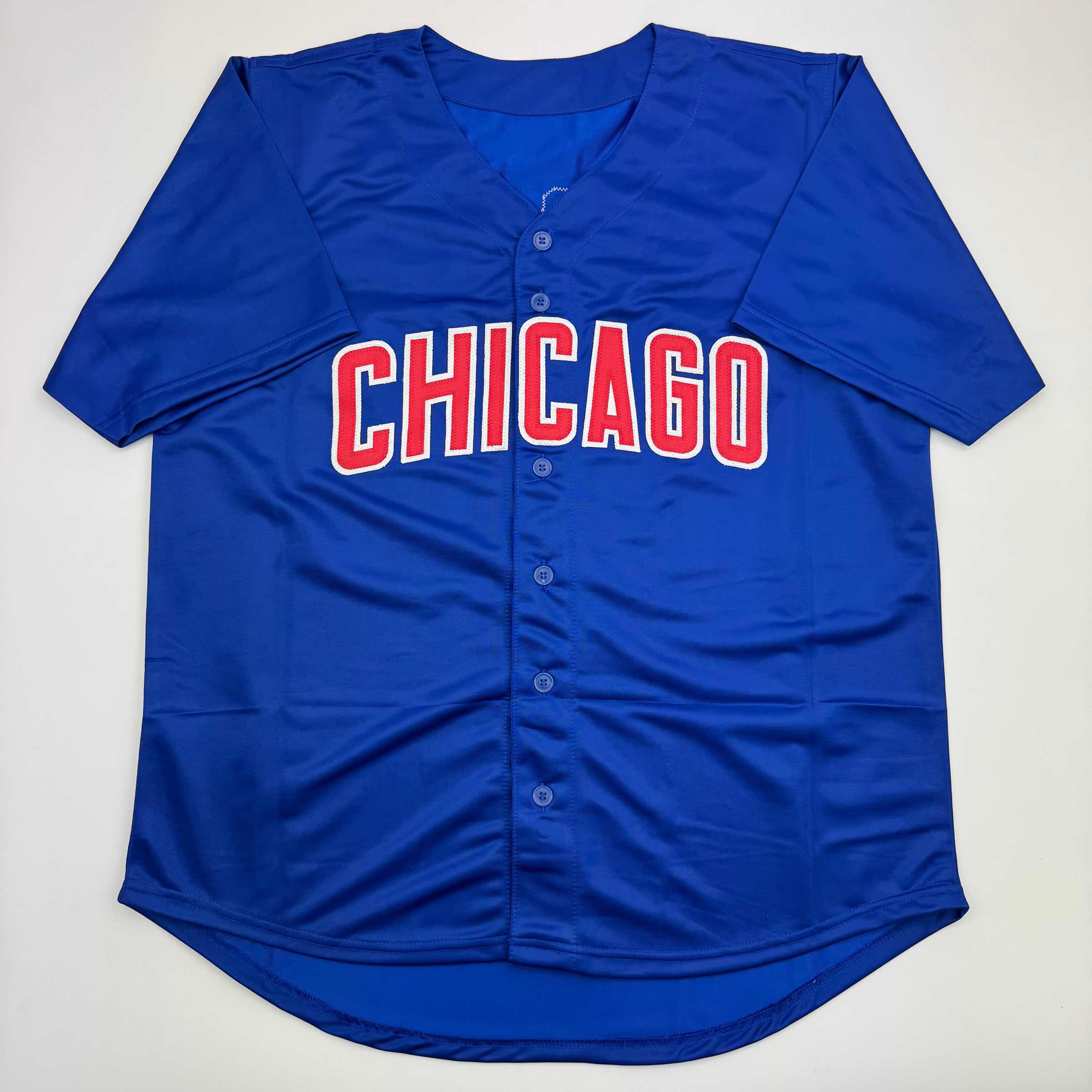Autographed/Signed Thomas Ian Nicholas Henry Rowengartner Rookie Of The Year Chicago Blue Baseball Jersey Beckett BAS COA