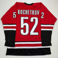 Autographed/Signed Pyotr Kochetkov Carolina Red Hockey Jersey JSA COA
