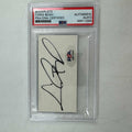 Autographed/Signed Graded Chris Bosh Bookplate Cut Authentic PSA/DNA COA