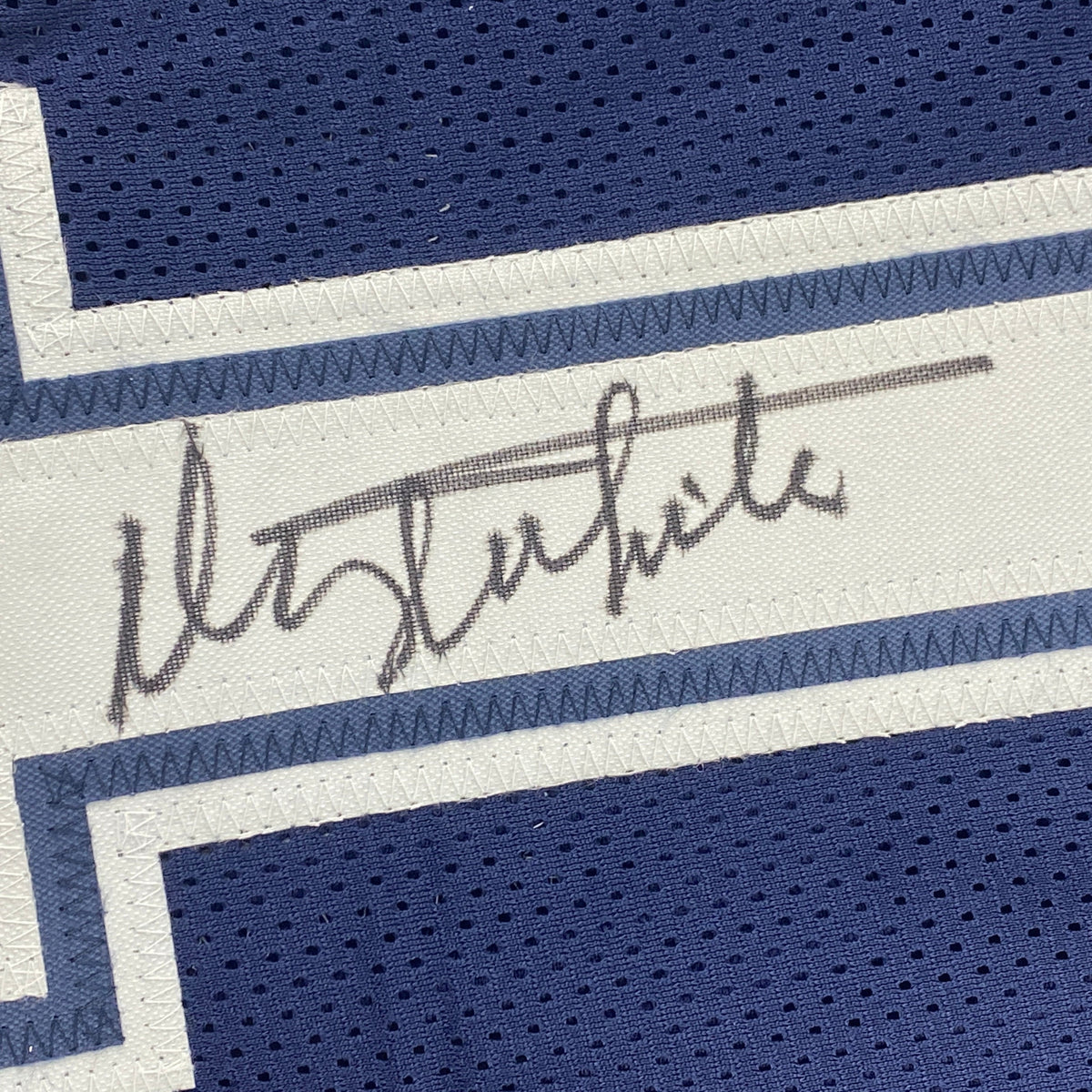 Autographed/Signed Danny White Dallas Dark Blue Football Jersey JSA COA