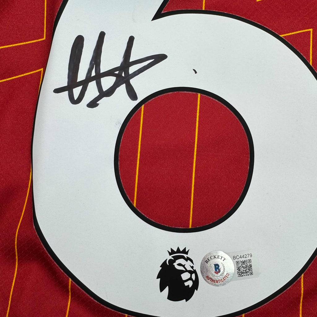Autographed/Signed Trent Alexander-Arnold Liverpool Red Soccer Jersey Beckett BAS COA #2