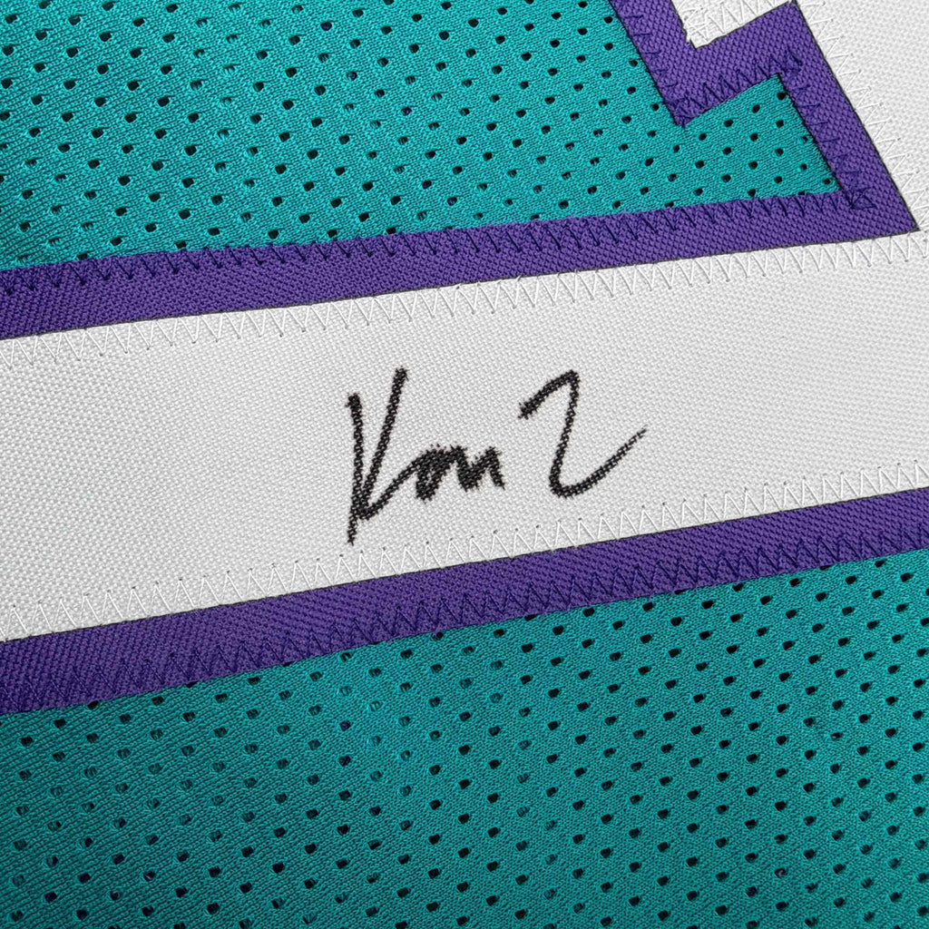 Autographed/Signed Kon Knueppel Charlotte Teal Basketball Jersey JSA COA
