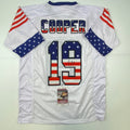 Autographed/Signed Amari Cooper Dallas America's Team White Football Jersey Beckett BAS COA