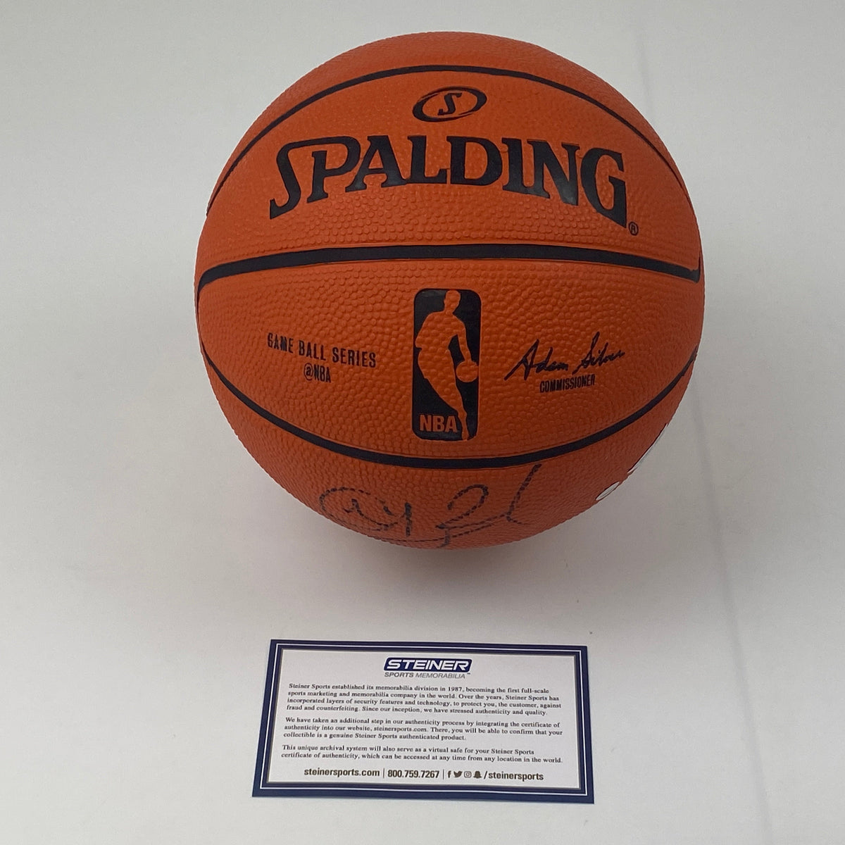 Autographed/Signed Chris Paul Phoenix Suns Spalding Mini Basketball Fanatics & Steiner Sports COA