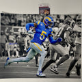 Autographed/Signed Jalen Ramsey Los Angeles LA Rams 16x20 Football Photo JSA COA #2