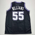 Autographed/Signed Jason Williams Sacramento Black Basketball Jersey JSA COA