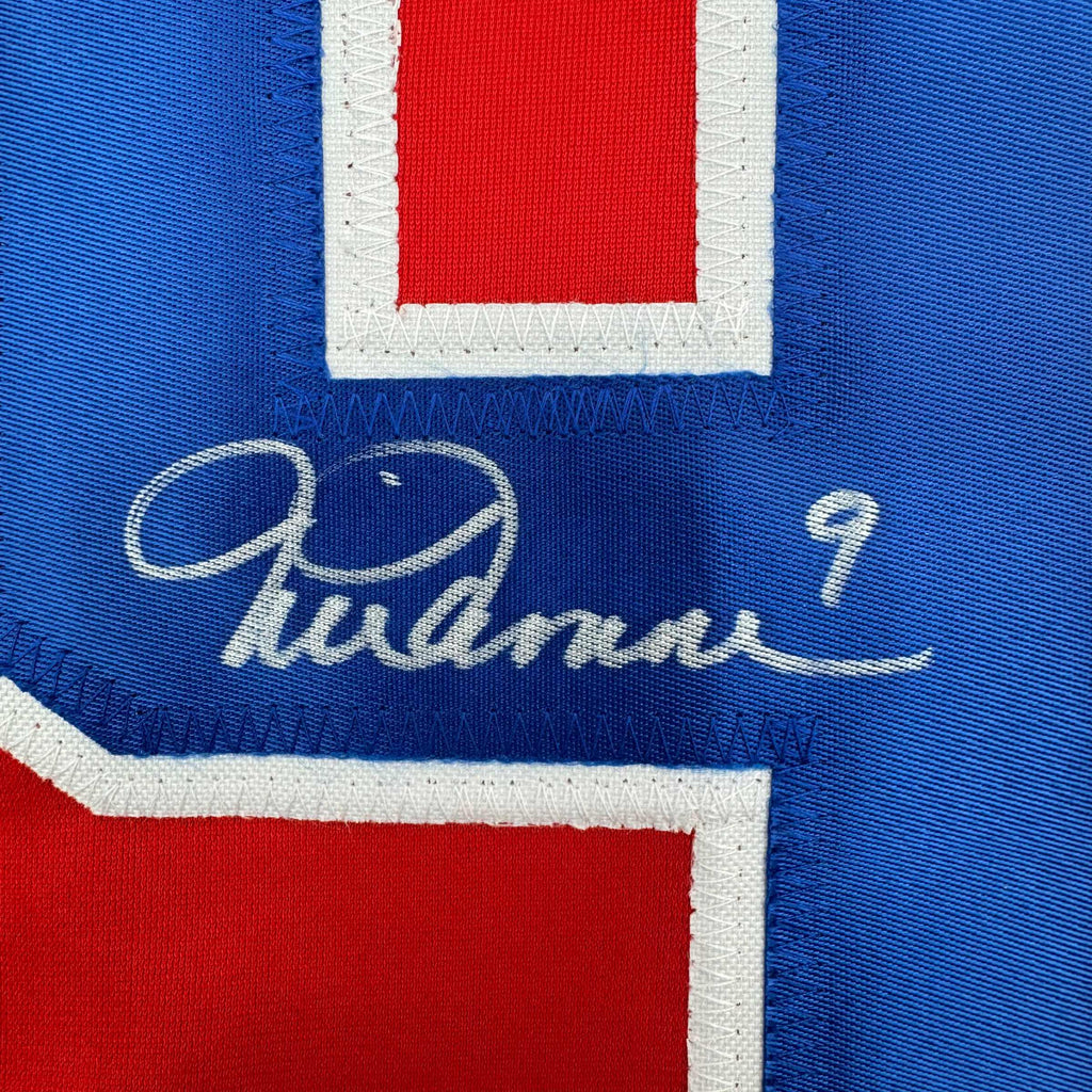 Autographed/Signed Mia Hamm Red Soccer Team USA United States World Cup Jersey Beckett BAS COA