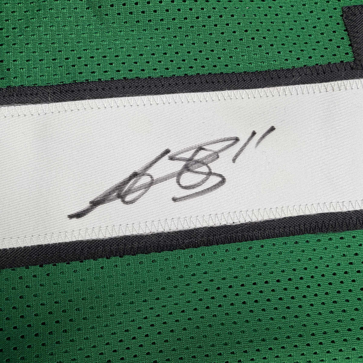 Autographed/Signed AJ A.J. Brown Philadelphia Kelly Green Football Jersey Beckett BAS COA
