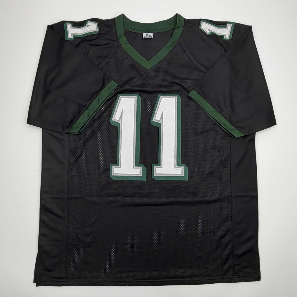 Autographed/Signed AJ A.J. Brown Philadelphia Black Football Jersey Beckett BAS COA