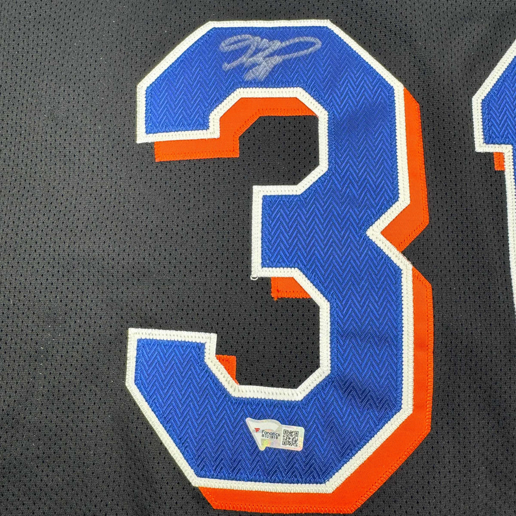 Autographed/Signed Mike Piazza New York Mets Black Mitchell & Ness Authentic Baseball Jersey Fanatics COA