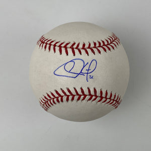 Autographed/Signed Chase Utley Rawlings Official Major League Baseball ROML MLB COA