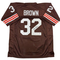 Autographed/Signed Jim Brown Cleveland Football Brown Jersey PSA COA