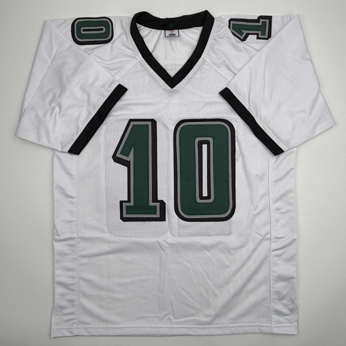 Autographed/Signed DeSean Jackson Philadelphia White Football Jersey Beckett BAS COA