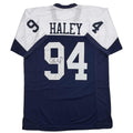 Autographed/Signed Charles Haley Dallas Thanksgiving Day Football Jersey JSA COA