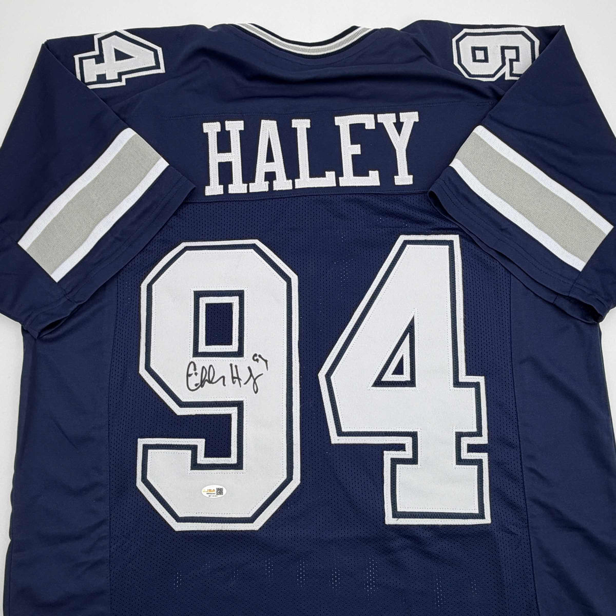 Autographed/Signed Charles Haley Dallas Blue Football Jersey JSA COA