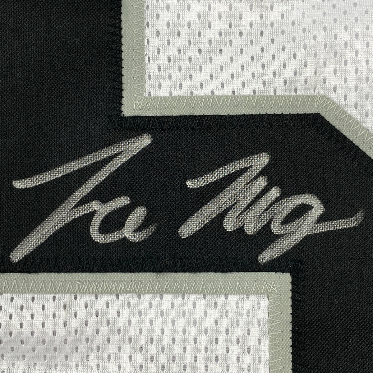Autographed/Signed Trevon Moehrig Las Vegas Oakland White Football Jersey JSA COA