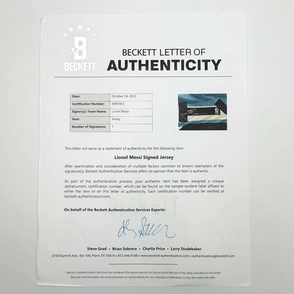 Framed Autographed/Signed Lionel Leo Messi 35x39 Argentina Blue/White Soccer Jersey Beckett BAS COA/LOA #2