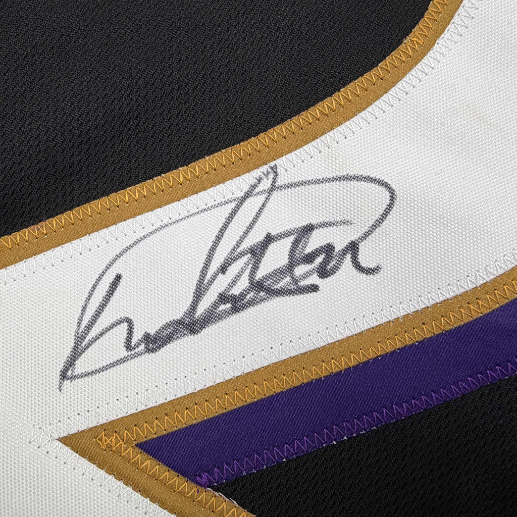 Autographed/Signed Derrick Henry Baltimore Black Football Jersey JSA COA