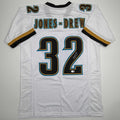 Autographed/Signed Maurice Jones-Drew Jacksonville White Football Jersey Beckett BAS COA