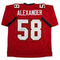 Autographed/Signed Kwon Alexander Tampa Bay Red Football Jersey JSA COA