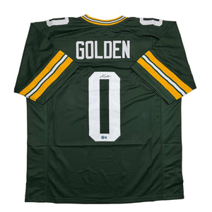 Autographed/Signed Matthew Golden Green Bay Green Football Jersey Beckett BAS COA