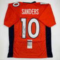 Autographed/Signed Emmanuel Sanders Denver Orange Football Jersey JSA COA