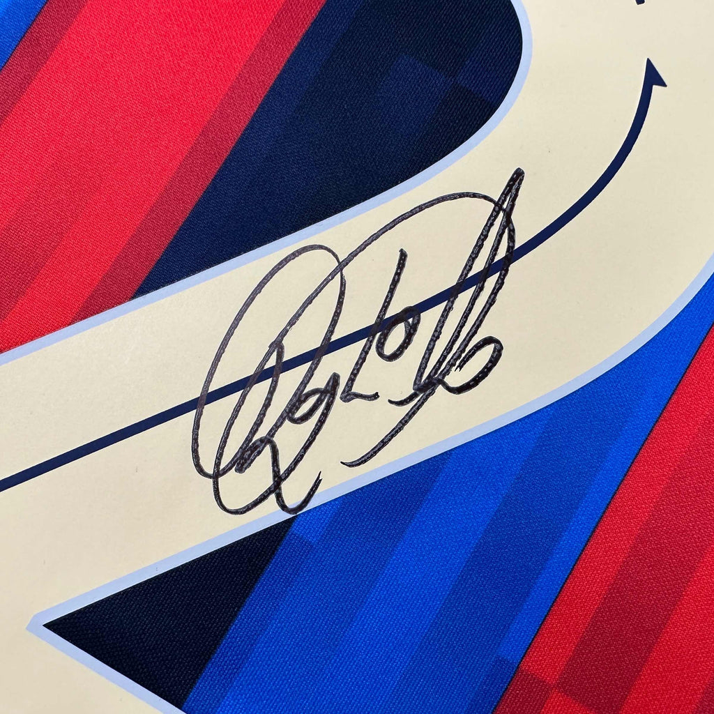Autographed/Signed Raphinha Raphael Belloli FC Barcelona Blue Soccer Jersey Beckett BAS COA