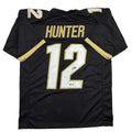 Autographed/Signed Travis Hunter Colorado Black College Football Jersey Beckett BAS COA