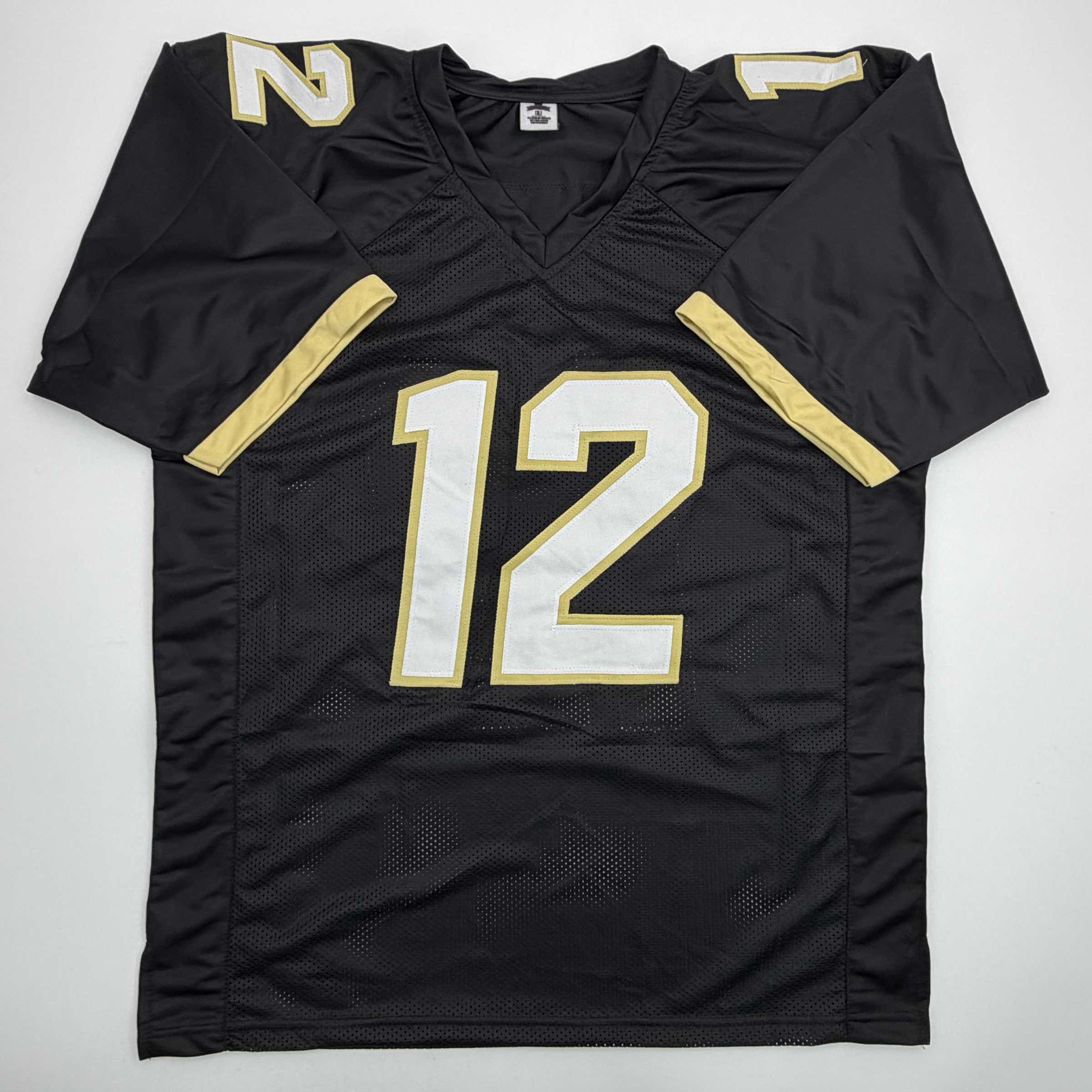 Autographed/Signed Travis Hunter Colorado Black College Football Jersey Beckett BAS COA