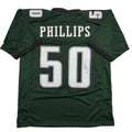 Autographed/Signed Jaelan Phillips Philadelphia Midnight Green Football Jersey PSA/DNA COA