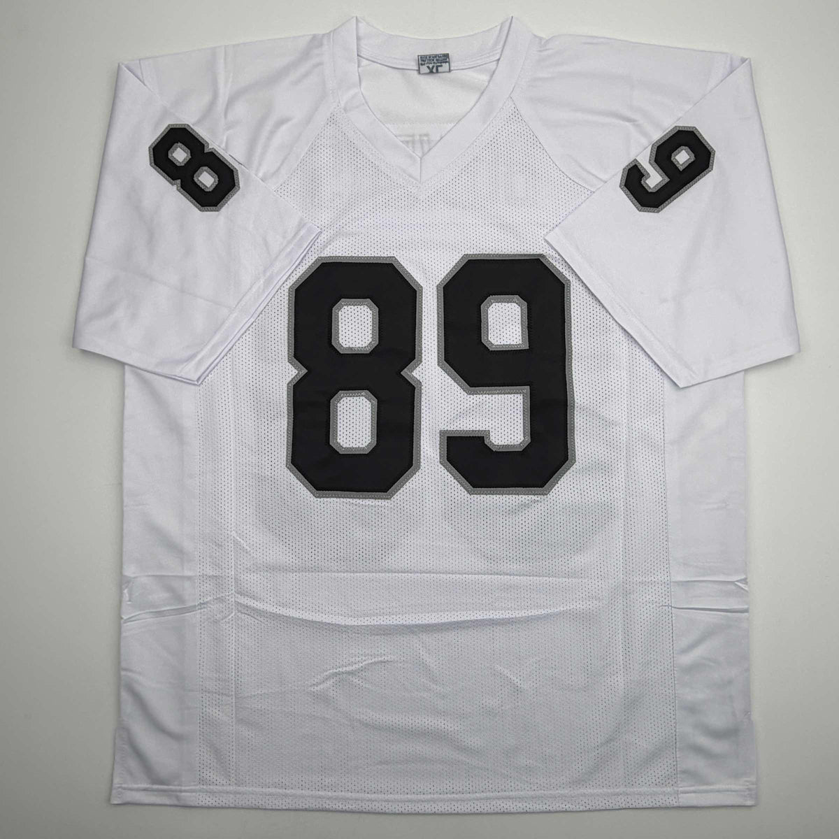 Autographed/Signed Brock Bowers Las Vegas Oakland White Football Jersey Beckett BAS COA