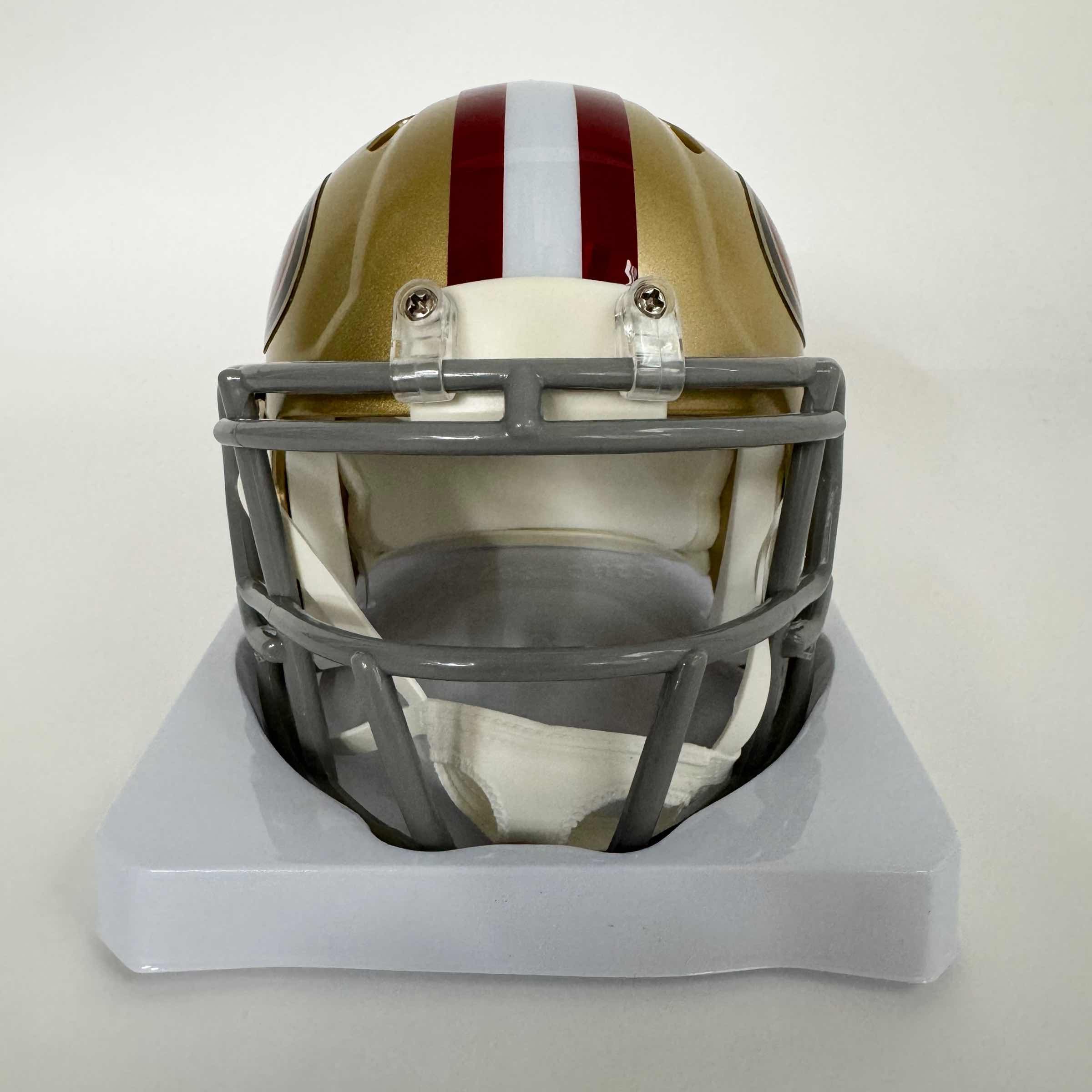Autographed/Signed Brock Purdy San Francisco 49ers Football Mini Helmet Fanatics COA
