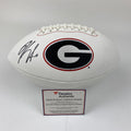 Autographed/Signed Kirby Smart Georgia Bulldogs Full Size FS F/S White Panel Logo College Football Fanatics COA