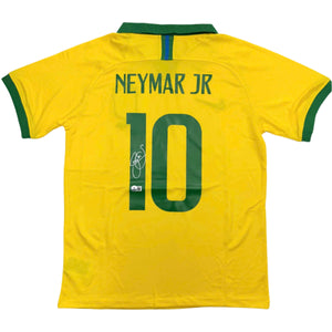 Autographed/Signed Neymar Jr. Brazil Soccer Futbol Jersey Beckett BAS COA
