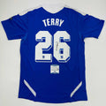 Autographed/Signed John Terry Chelsea FC 2012 Final Blue Soccer Futbol Jersey Beckett BAS COA