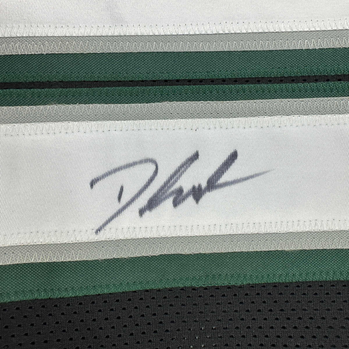 Autographed/Signed D'Andre Swift Philadelphia Black Football Jersey JSA COA