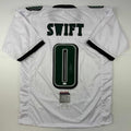 Autographed/Signed D'Andre Swift Philadelphia White Football Jersey JSA COA