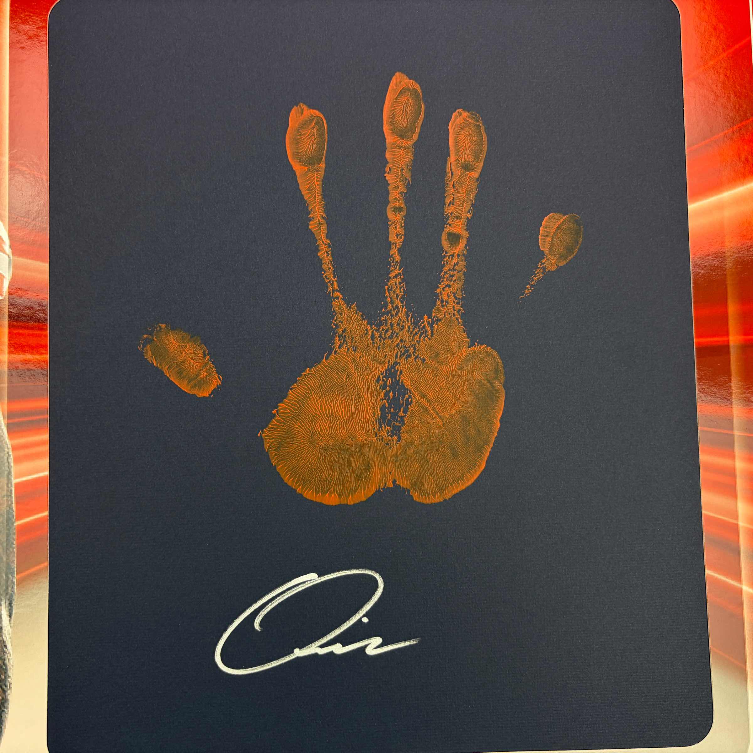 2025 Panini Instant Impressions NFL Quinshon Judkins #II-25 18x24 Hand Print Autographed Auto /10 Cleveland Browns Rookie RC Oversized Football Card