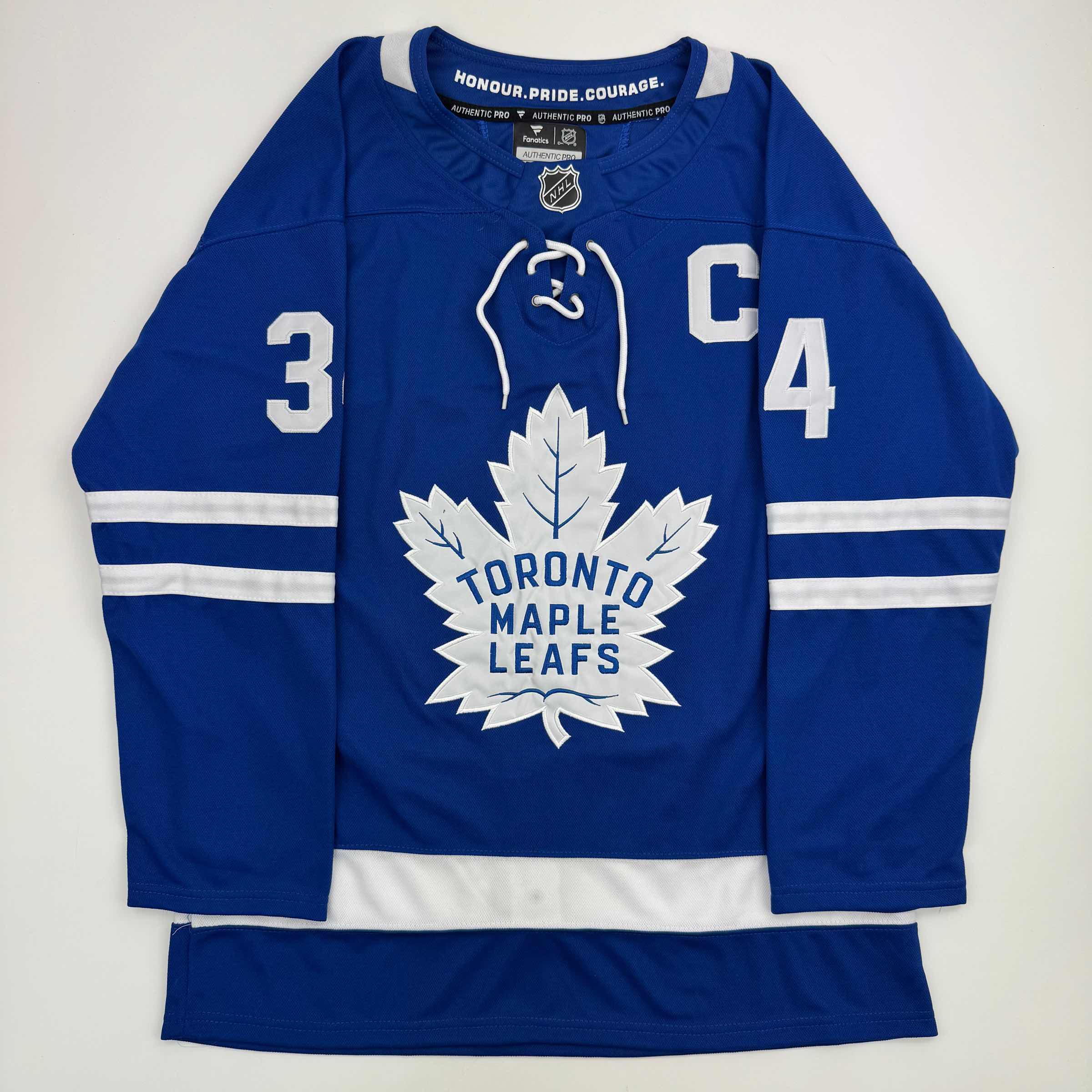 Autographed/Signed Auston Matthews Toronto Maple Leafs Authentic Blue Hockey Jersey Fanatics COA