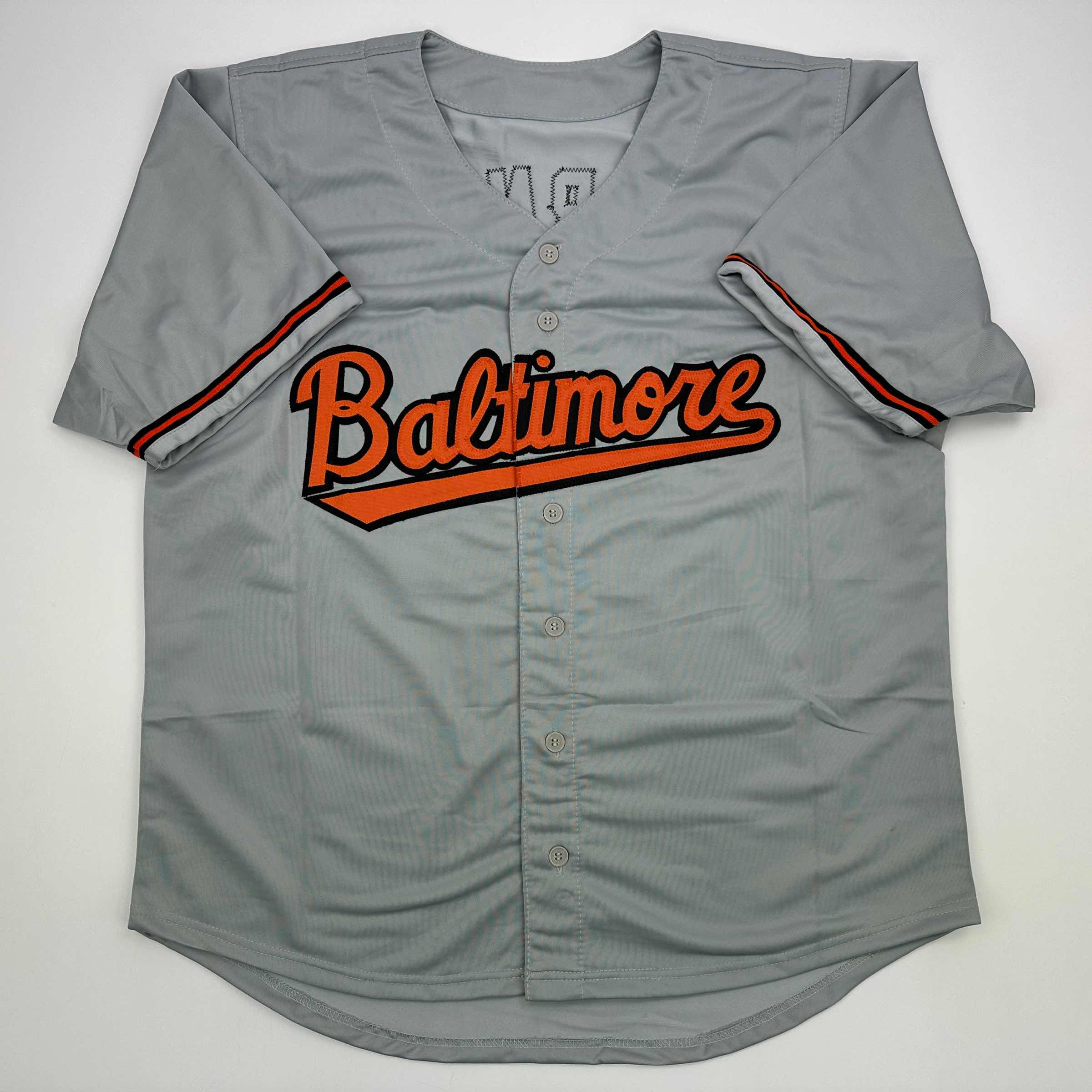 Autographed/Signed Corbin Burnes Baltimore Grey Baseball Jersey Beckett BAS COA