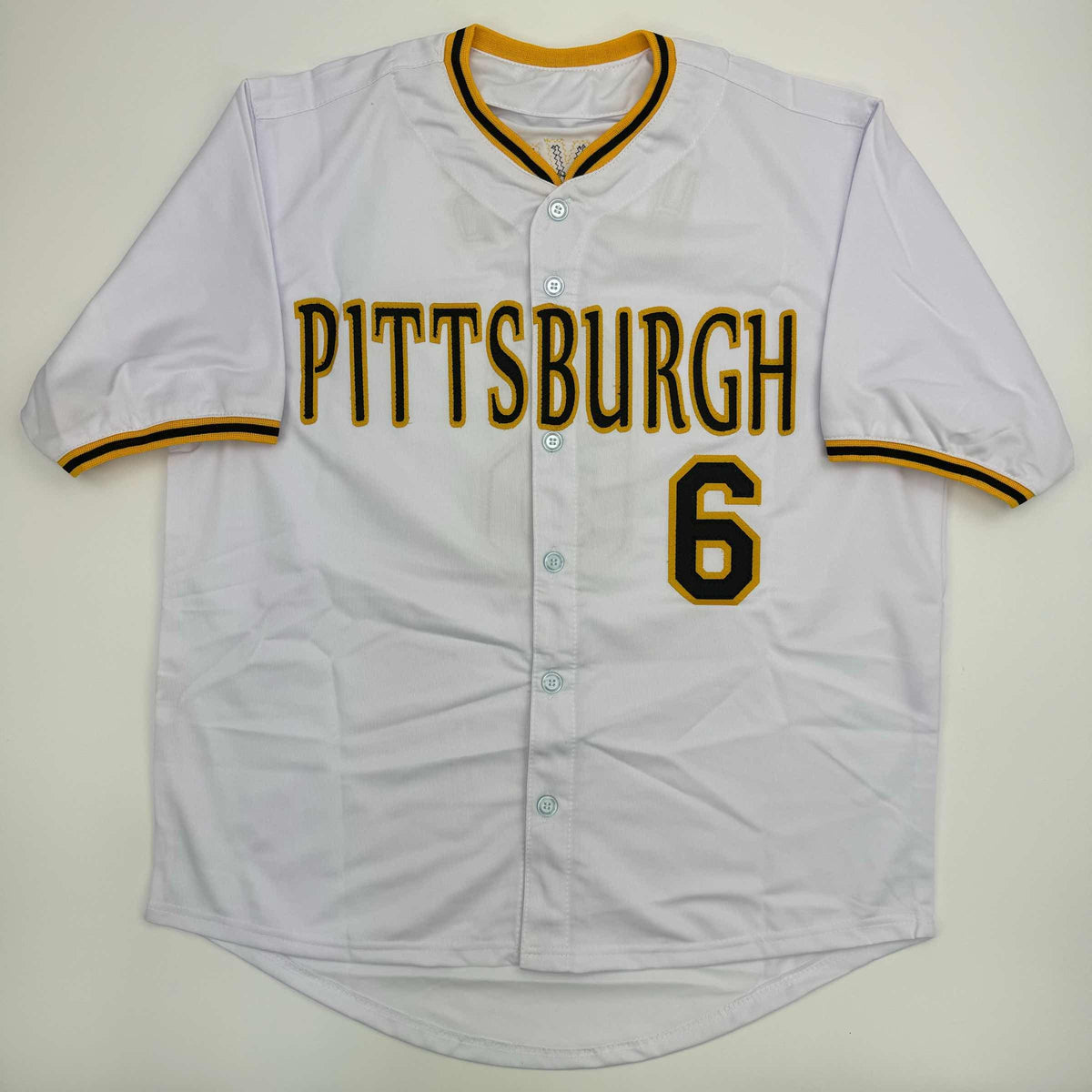 Autographed/Signed Ke'Bryan Hayes Pittsburgh White Baseball Jersey Beckett BAS COA #2